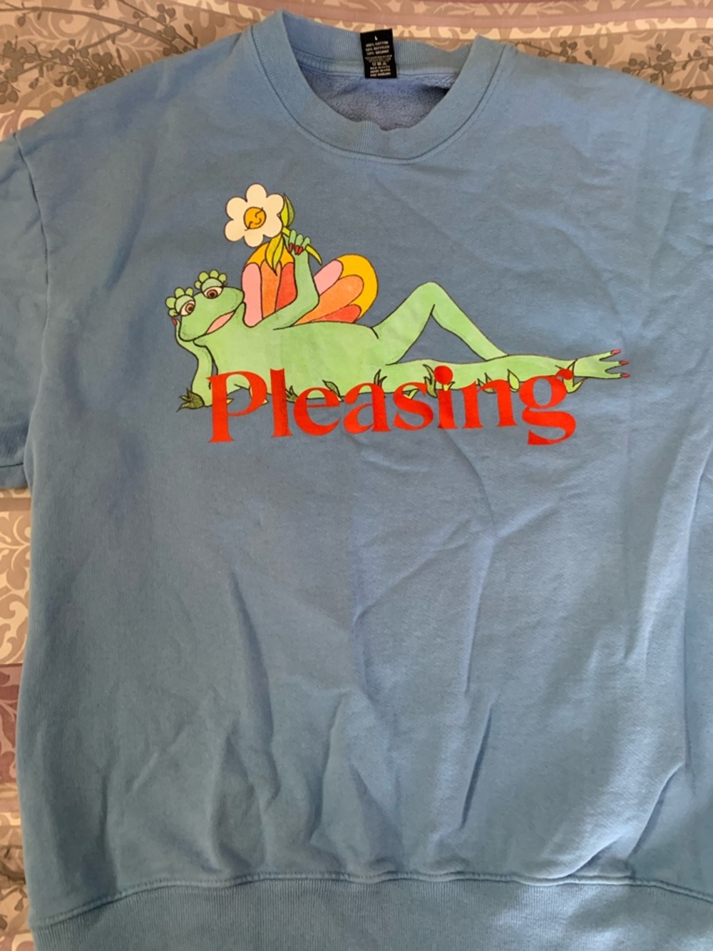 The 'Pleasing' Frog Graphic Sweatshirt- Harry styles